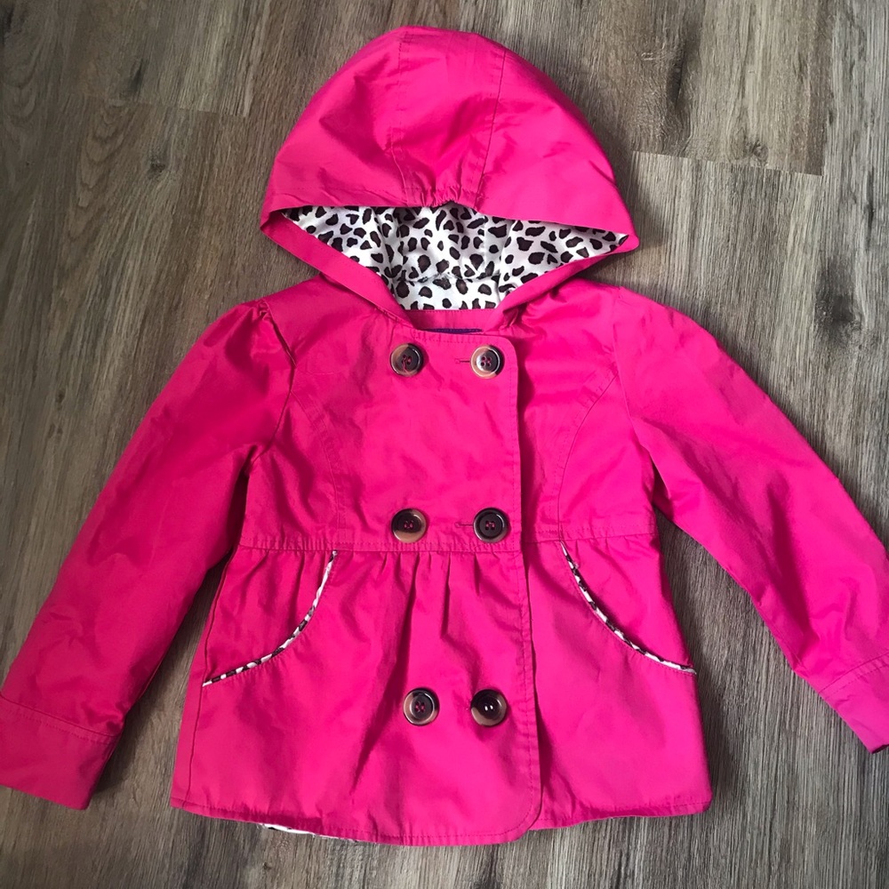 Adorable Pink Platinum Rain Jacket